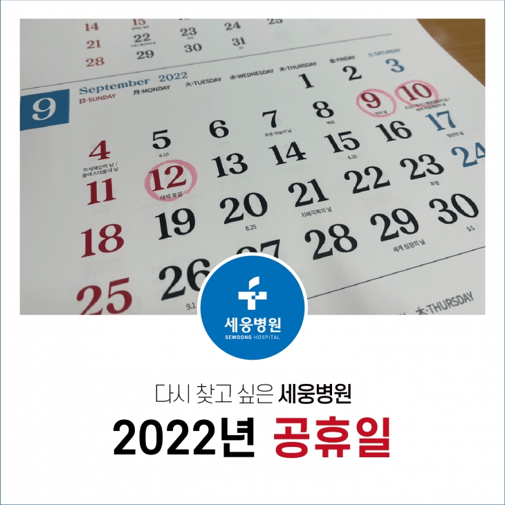 2022 공휴일